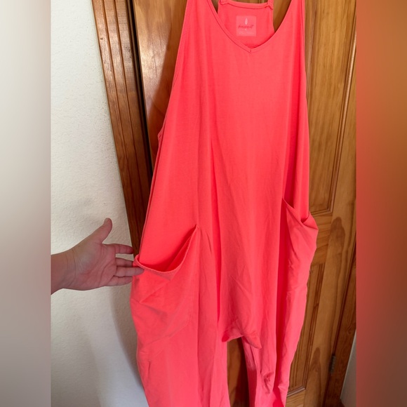 NWT Free People Hotshot Onesie Hot Watermelon Size XL - Picture 3 of 7